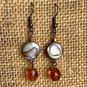 Dangle Sea Shell Eaarings